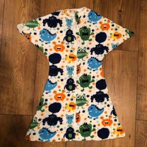 Sleeping Baby Zipadee-Zip Swaddle Transition Fleece Monster Madness 6-12 Months